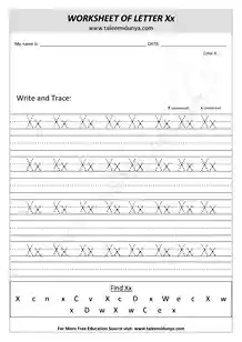 worksheet Xx